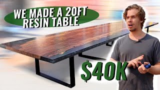 Building a $40k Resin Table