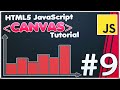 CANVAS Creating Data Graphes & Diagrams | HTML5 Canvas JavaScript Tutorial [#9]