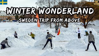 Swedish Winter Majesty | 4K UHD Drone Footages | Epic Road Trip Adventure!