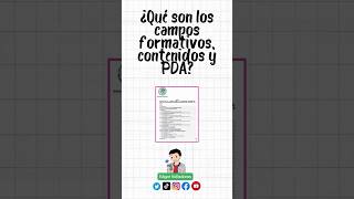 ¿DIFERENCIAS ENTRE CAMPOS FORMATIVOS, CONTENIDOS Y PDA? #maestros #profes #educacion