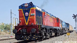 Rare WDG3A Locomotive with Empty ICF Rake | WDG3A Recused WDP4 Locomotive | Railway Train Videos