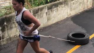 Muay Thai Conditioning: Tyre Pulling