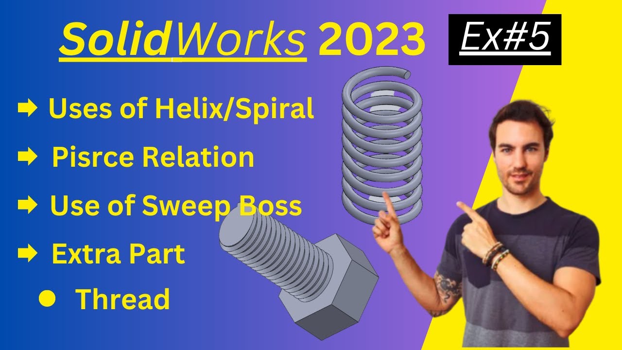 Exercise#5 SOLIDWORKS 2023 || SolidWorks Tutorial For Beginners ...