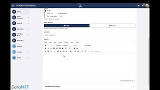 DeltaNET 7 Admin: How to Create and Manage Events