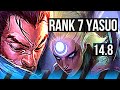 YASUO vs DIANA (MID) | 4/1/7, Rank 7 Yasuo, 700+ games | KR Challenger | 14.8