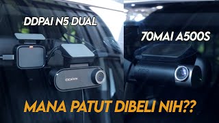 Review Jujur | Perang Dashcam 2Jutaan - DDPAI N5 Dual vs 70Mai A500S I Tes kamera, Parking, ADAS