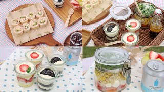 SUB) 너무 예쁜 피크닉도시락-보틀케이크 ,랩샌드위치, 파스타샐러드( Backyard Picnic Day-Cupcakes, Pinwheels, Pastasalad)