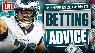 NFL Conference Championship Betting Advice | Live Q\u0026A, Early Picks, Line Movement Predictions \u0026 More