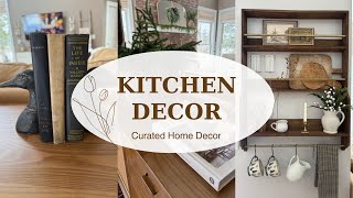 KITCHEN WINTER DECORATE WITH ME (PART 1) | DECORATING WITH NEW CURATED DECOR