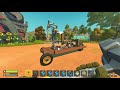 i built a piston powered car for exploring with unlimited fuel scrap mechanic survival ep4