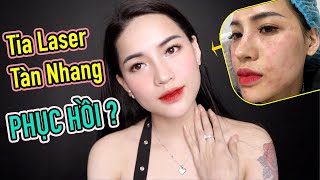 XẤU KINH KHỦNG | QUÁ TRÌNH TIA LASER TÀN NHANG VÀ PHỤC HỒI DA | Ha Linh Offcial