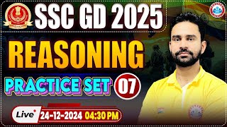 SSC GD 2025 | SSC GD Reasoning Practice Set 07 | Reasoning for SSC GD by Rahul Sir