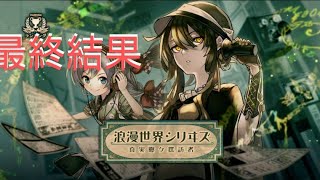 【消滅都市】【ランキング】浪漫世界シリヰズ  真実曝ク探訪者(最終結果)