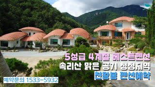 [신바람 트레블 협력업체 여행상품 1533-5932 ]  5성급 4계절 베스트펜션속리산 맑은 공기 청정지역 천왕봉 펜션예약