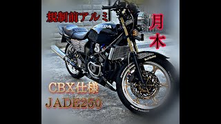 ジェイド250 F1サウンド ツキギ 規制前アルミサウンド JADE250 加速 マフラー CBX仕様