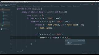 Project Euler Problem 9 Solution : Special Pythagorean triplet