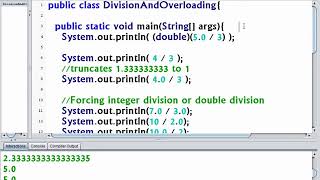 Method Overloading and Forcing Double Division
