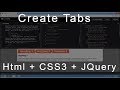 JQuery Tabs Tutorial | Create Awesome Click and Fade-Up content Final