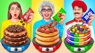 Me vs Grandma Cooking Challenge | Cake Decorating Challenge by Mega DO