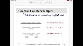 Lecture 16: Greedy Algorithms - Unweighted Interval Scheduling