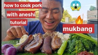 eating delicious pork curry || cook in Ao naga style || cent vlogs || northeast || India