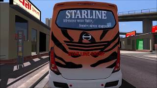 🔴ETS 2 : Dhaka to Feni with STar Line Tiger Painted 1J NON AC