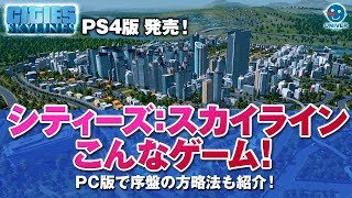 【 Cities:Skylines PC 】PS4版も発売！シティーズ：スカイラインはこんなゲームだ！序盤の攻略も紹介 実況［ steam ］