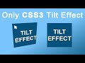 Image Hover Tilt Effect using Only CSS | CSS3 Card Hover Tilt Effect