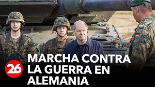 Alemanes protestaron contra la entrega de armas a Ucrania