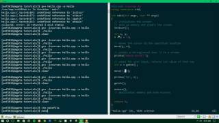 Ncurses Tutorial 1 - Moving Cursors (move, mvprintw, clear)
