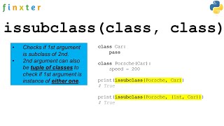 Python issubclass() -- A Simple Video Guide Into Class Inheritance
