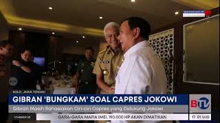 Gibran Bungkam Ditanya Sosok Capres Didukung Jokowi