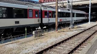 SBB Re 460 081 mit Pendelzug,  Basel SBB,  15.08.24