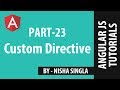 AngularJS Tutorial 23 - Custom Directives