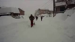 Sankanje u Sarajevu, niz padinske ulice (dio 2 od 3) - 04.02.2012.