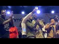 Eddy Kenzo and artistes singing a catholic theme song on stage. “Tulina Ebanja Ffena Lyakwagalana”