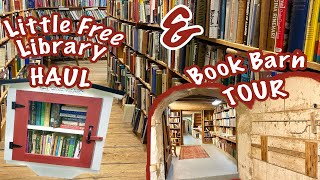 BOOK BARN TOUR HUNDREDS of THOUSANDS of BOOKS | LITTLE FREE LIBRARY HUGE HAUL | USED BOOKS