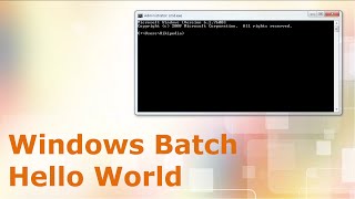 Windows Batch hello world