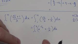 Definite Integral of a rational expression