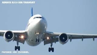 Airbus A310 | Airbus A310 Air Transat | Rare Airbus A310 landing approach | Flight landings