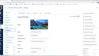 Open a Canvas Course for Incomplete Grade