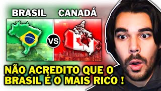 Português reage a BRASIL VS. CANADÁ - Comparação de países