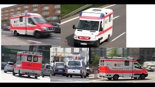 Ambulance \u0026 Police Respondings / 4x RTW, 1x Bundespolizei, Stuttgart, 10.04.2014.