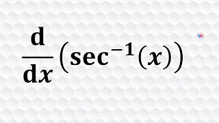 Derivative of Inverse Secant