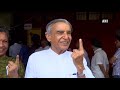 congress leaders manish tewari u0026 pawan bansal cast their vote