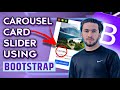 Bootstrap 5 Card Carousel | How to Make Carousel Card Slider