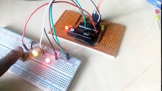 Toggle Two LED’s Using Push Button Switch - AVR Microcontroller (ATmega328)