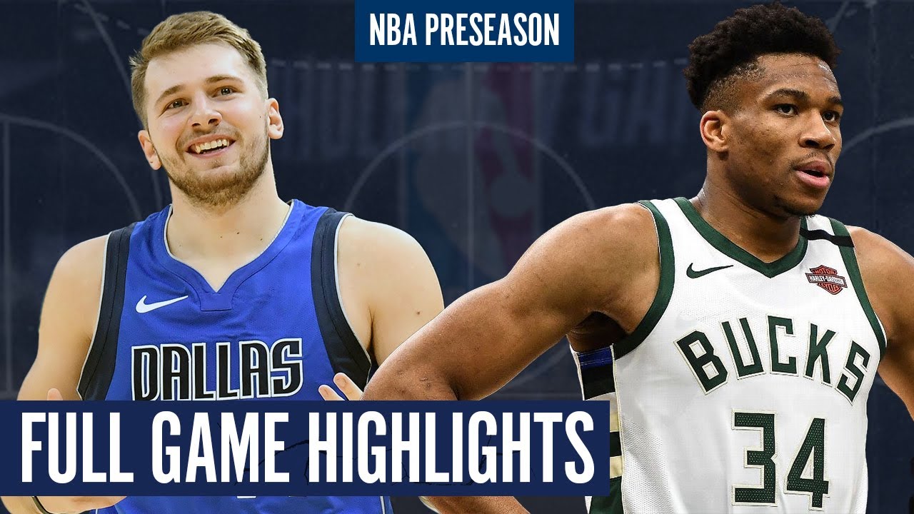 DALLAS MAVERICKS Vs MILWAUKEE BUCKS - FULL GAME HIGHLIGHTS | 2020 NBA ...