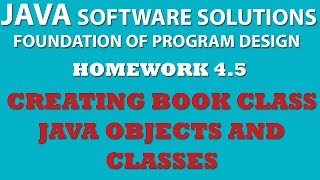 4-5 Java: Creating Book Class (Java OOP, Objects, Classes, Setters, Getters)