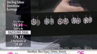 Himalayan Gems Sterling Silver Gemstone Earrings at The Shopping Channel 456656